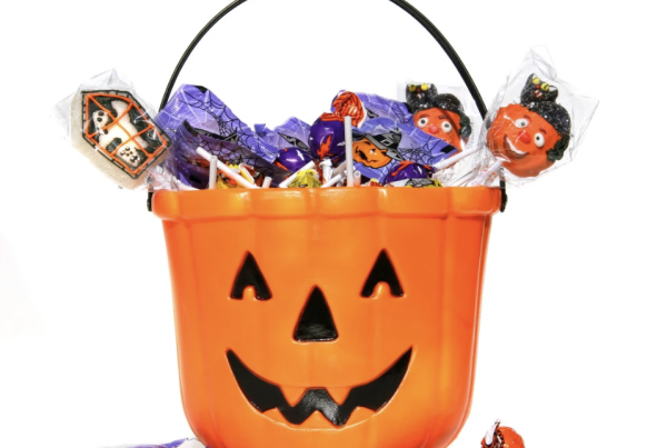 Halloween bucket of candy